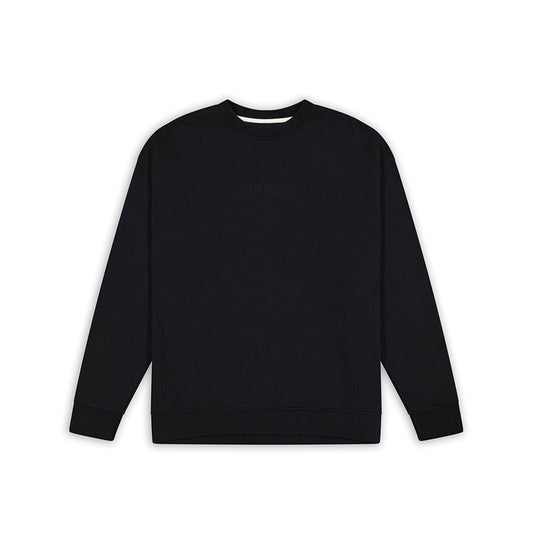 Verdant Merino Cotton Crew Black