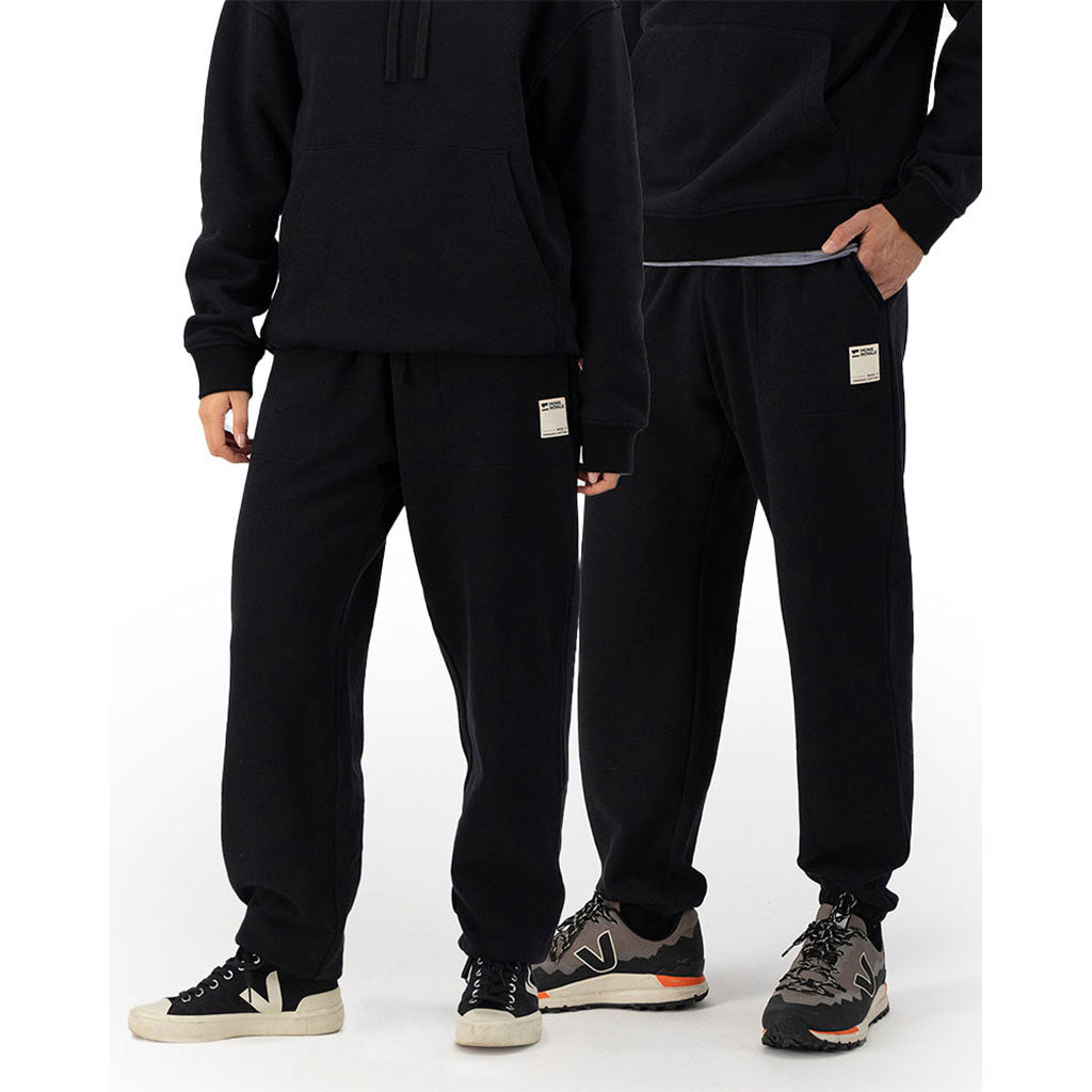 Verdant Merino Organic Cotton Sweatpants - Black