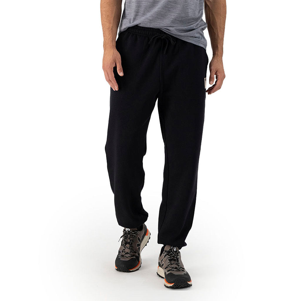 Verdant Merino Organic Cotton Sweatpants - Black