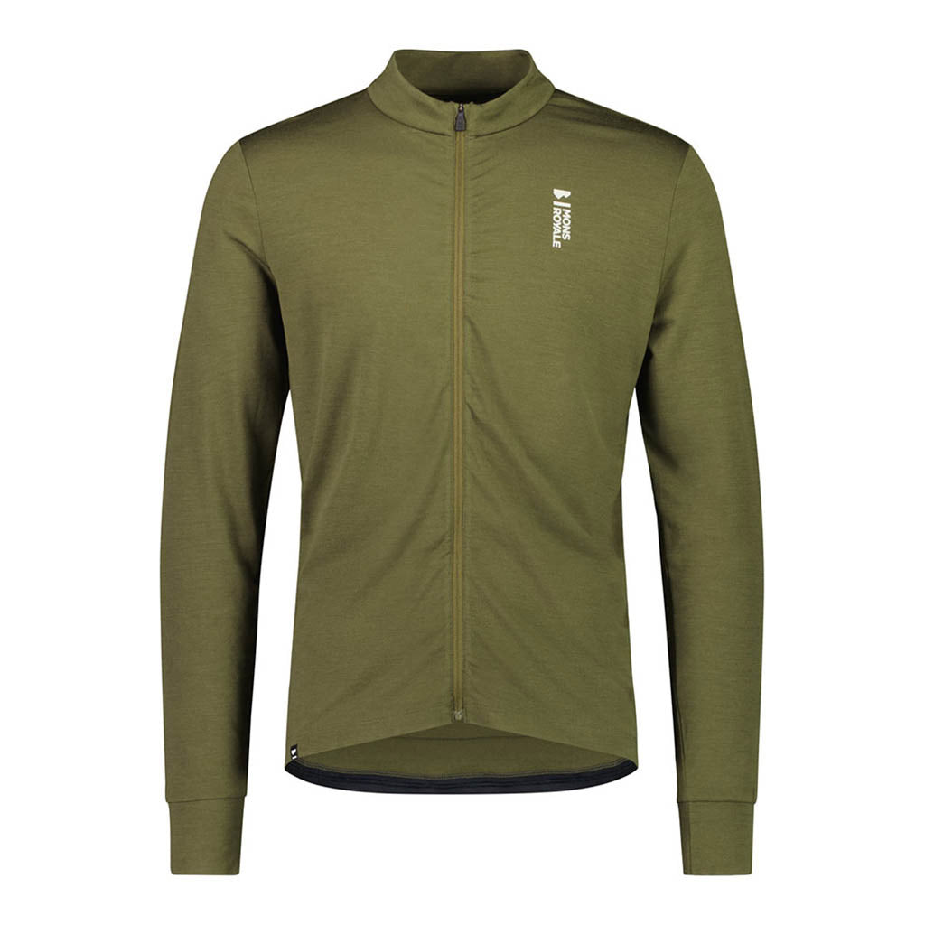 Roam Cargo Merino Aircon Full Zip LS - Dark Olive