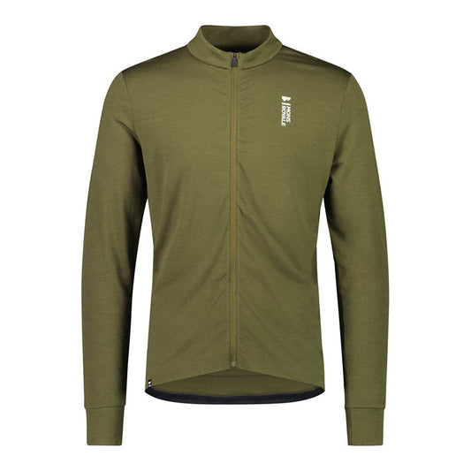 Roam Cargo Merino Aircon Full Zip LS - Dark Olive
