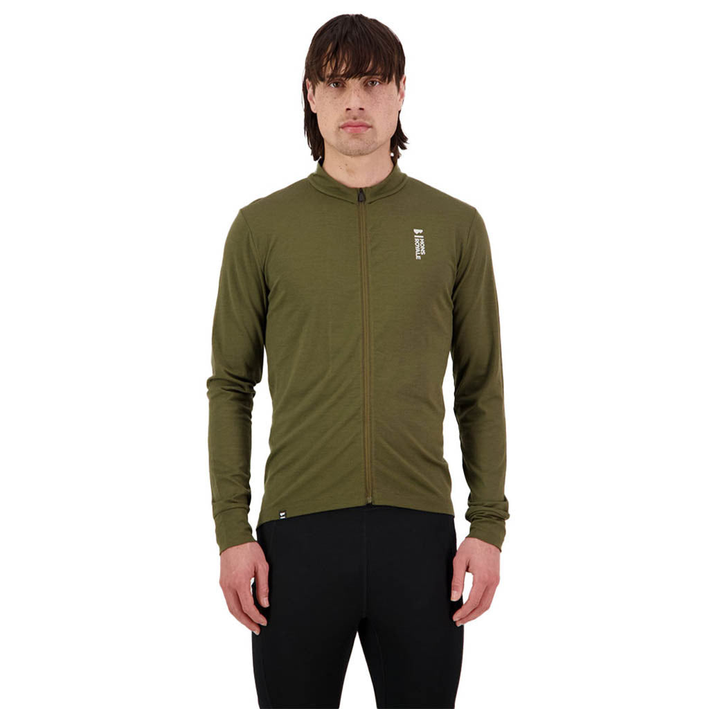 Roam Cargo Merino Aircon Full Zip LS - Dark Olive