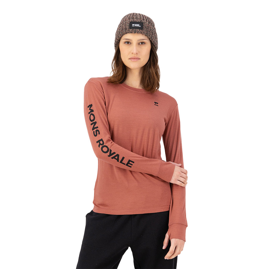 Yotei Merino Classic Long Sleeve - Canyon Rose
