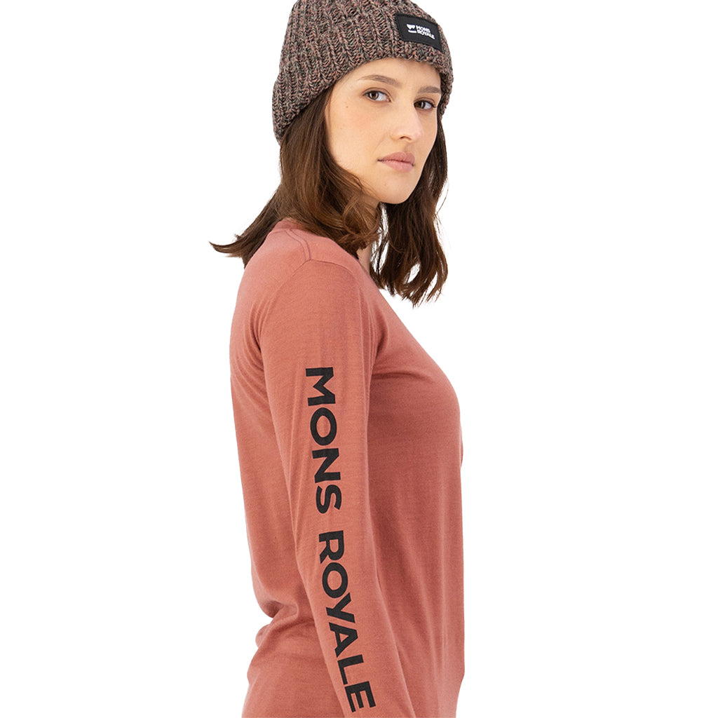 Yotei Merino Classic Long Sleeve - Canyon Rose