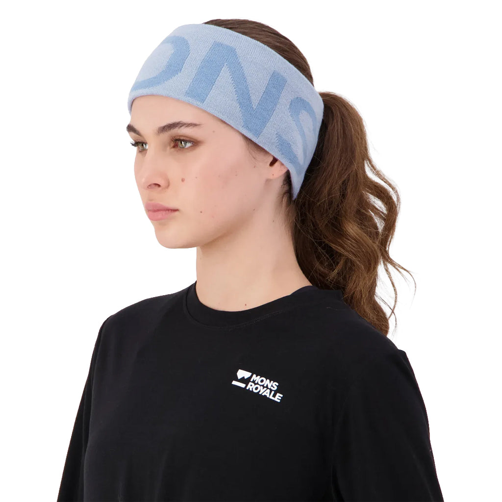 Arcadia Merino Headband - Ice Blue/Moonstone