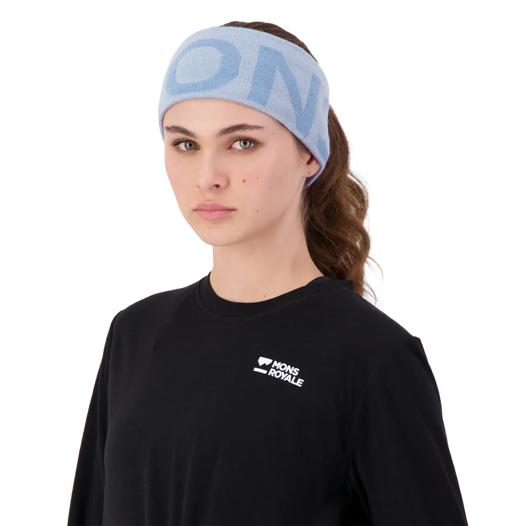 Arcadia Merino Headband - Ice Blue/Moonstone