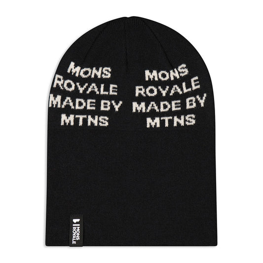McCloud Graphic Merino Beanie - Black