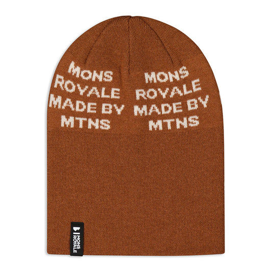 McCloud Graphic Merino Beanie - Copper