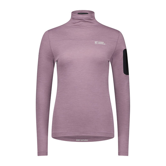 W's Diversion Merino Mock Neck Long Sleeve Mauve