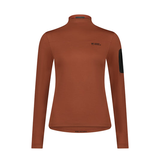 Diversion Merino Mock Neck Long Sleeve - Sienna