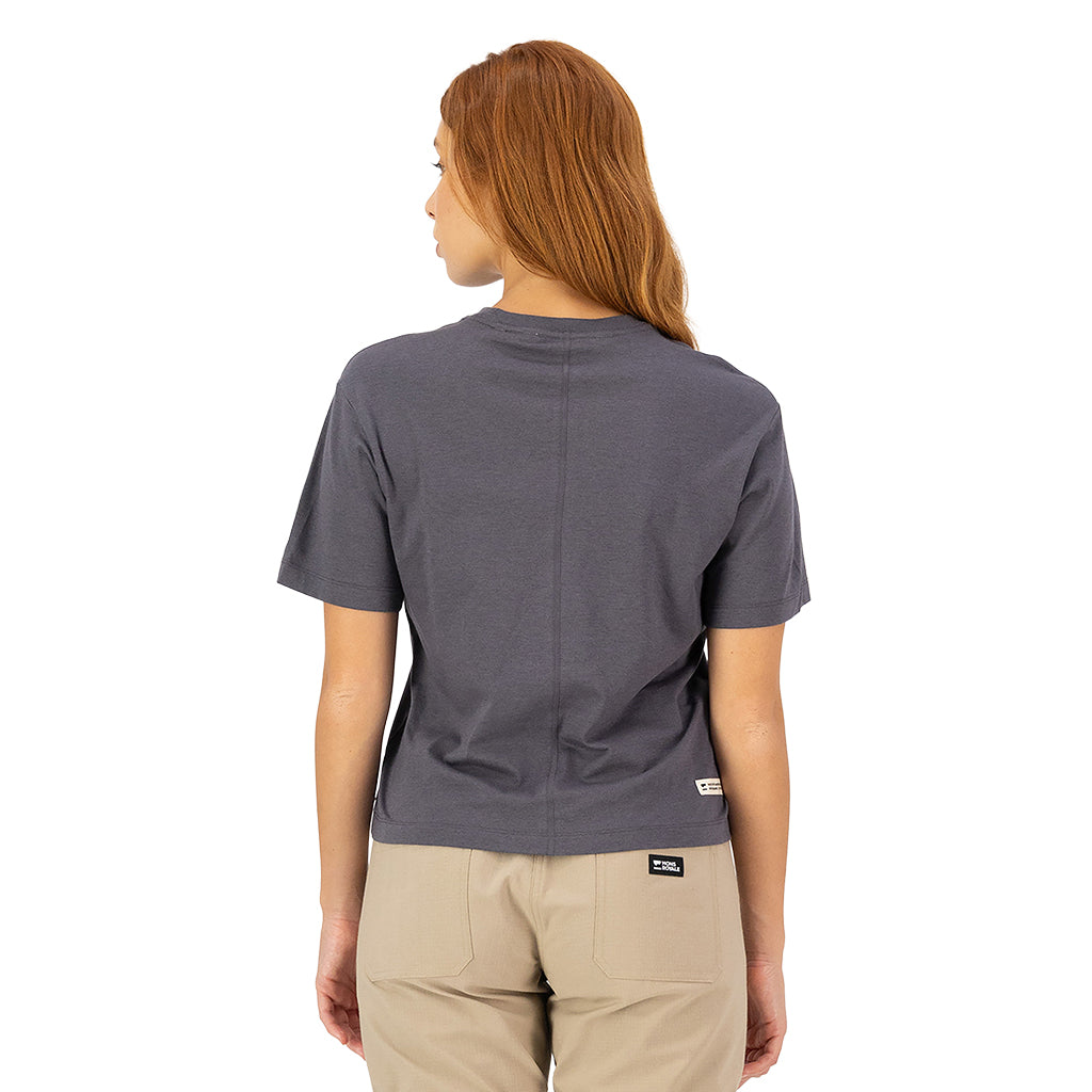 Yonder Merino Organic Cotton T-Shirt - Vintage Black