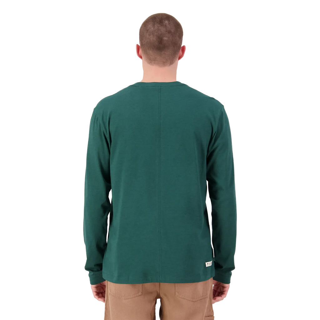 Yonder Merino Organic Cotton Long Sleeve - Dark Pine