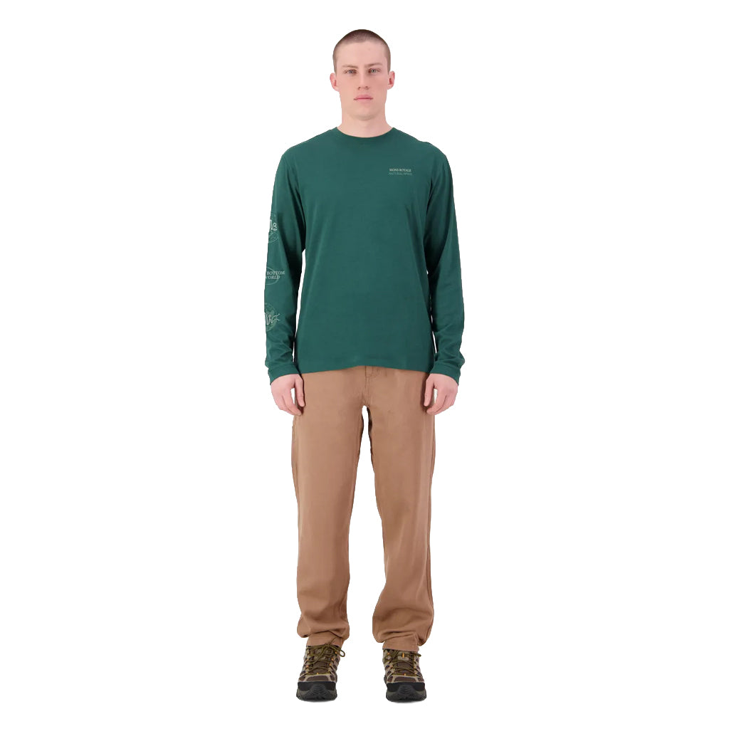 Yonder Merino Organic Cotton Long Sleeve - Dark Pine
