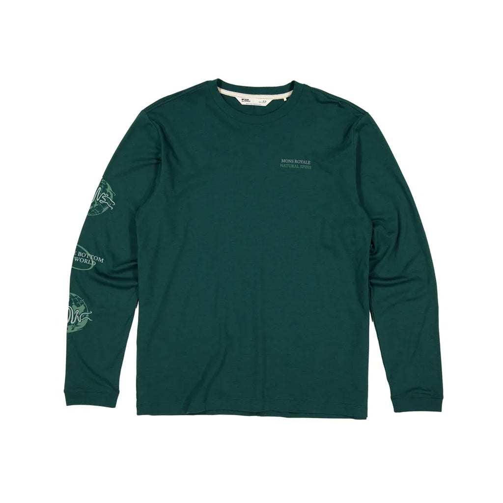 Yonder Merino Organic Cotton Long Sleeve - Dark Pine