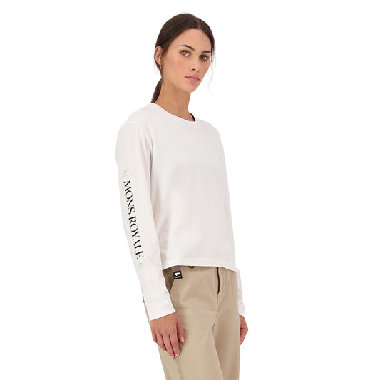 Yonder Merino Organic Cotton Long Sleeve - Vintage White