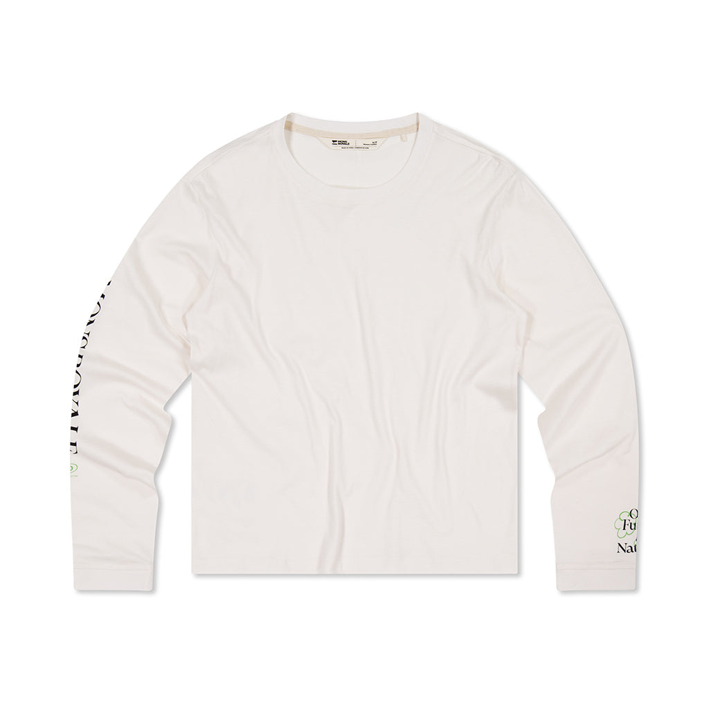 Yonder Merino Organic Cotton Long Sleeve - Vintage White