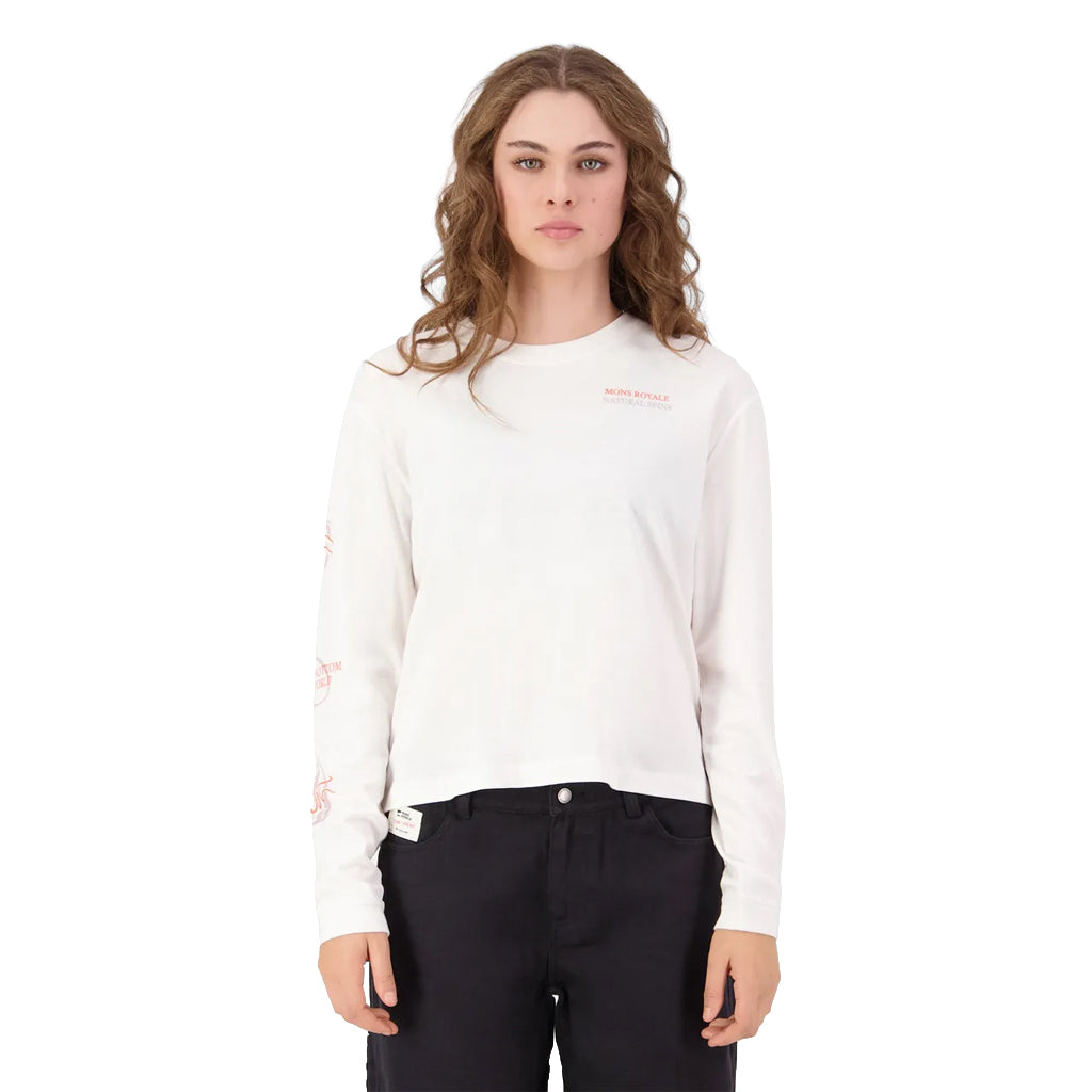 Yonder Merino Organic Cotton Long Sleeve - Vintage White