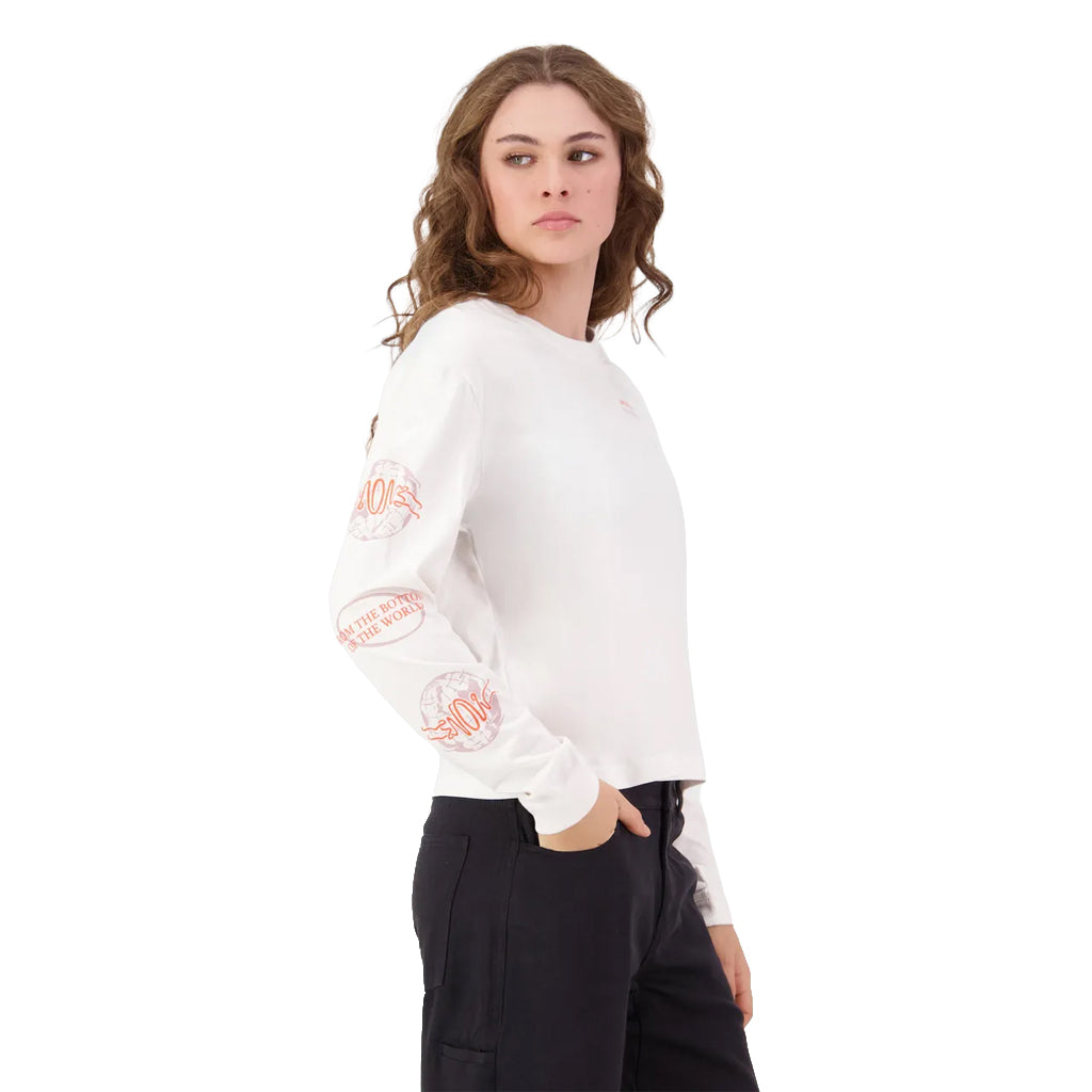 Yonder Merino Organic Cotton Long Sleeve - Vintage White