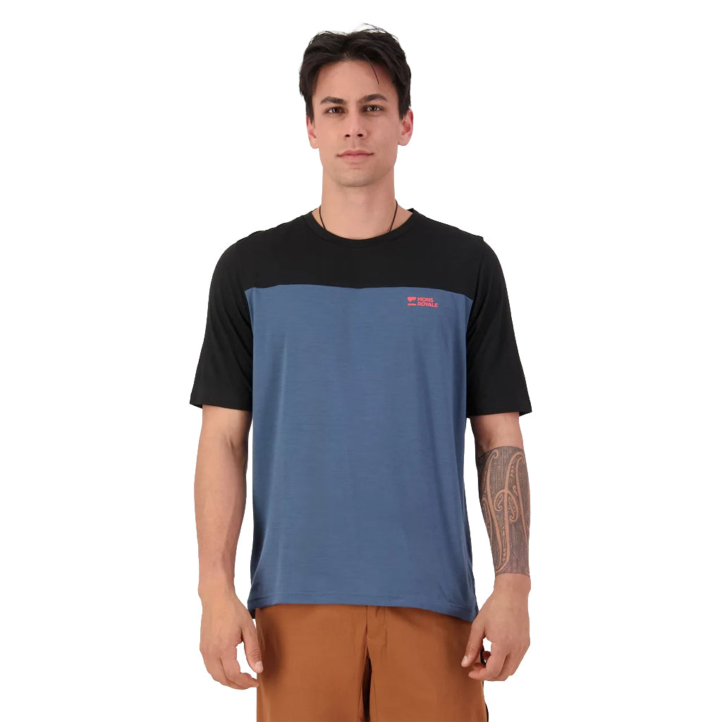 Diversion Merino Bike Jersey Short Sleeve - Orian Blue/Black