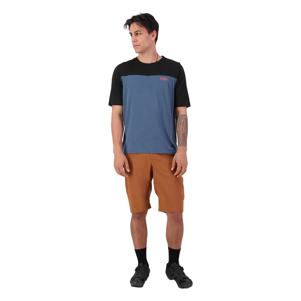 Diversion Merino Bike Jersey Short Sleeve - Orian Blue/Black