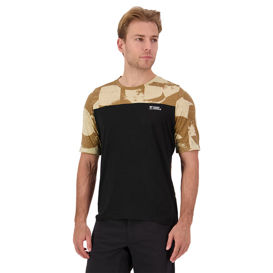 Diversion Merino Bike Jersey Short Sleeve - MR Grunge/Black