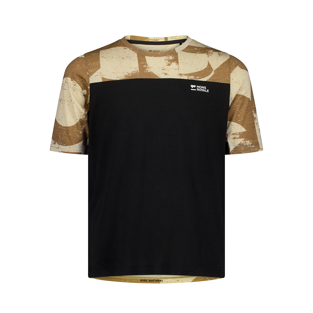 Diversion Merino Bike Jersey Short Sleeve - MR Grunge/Black