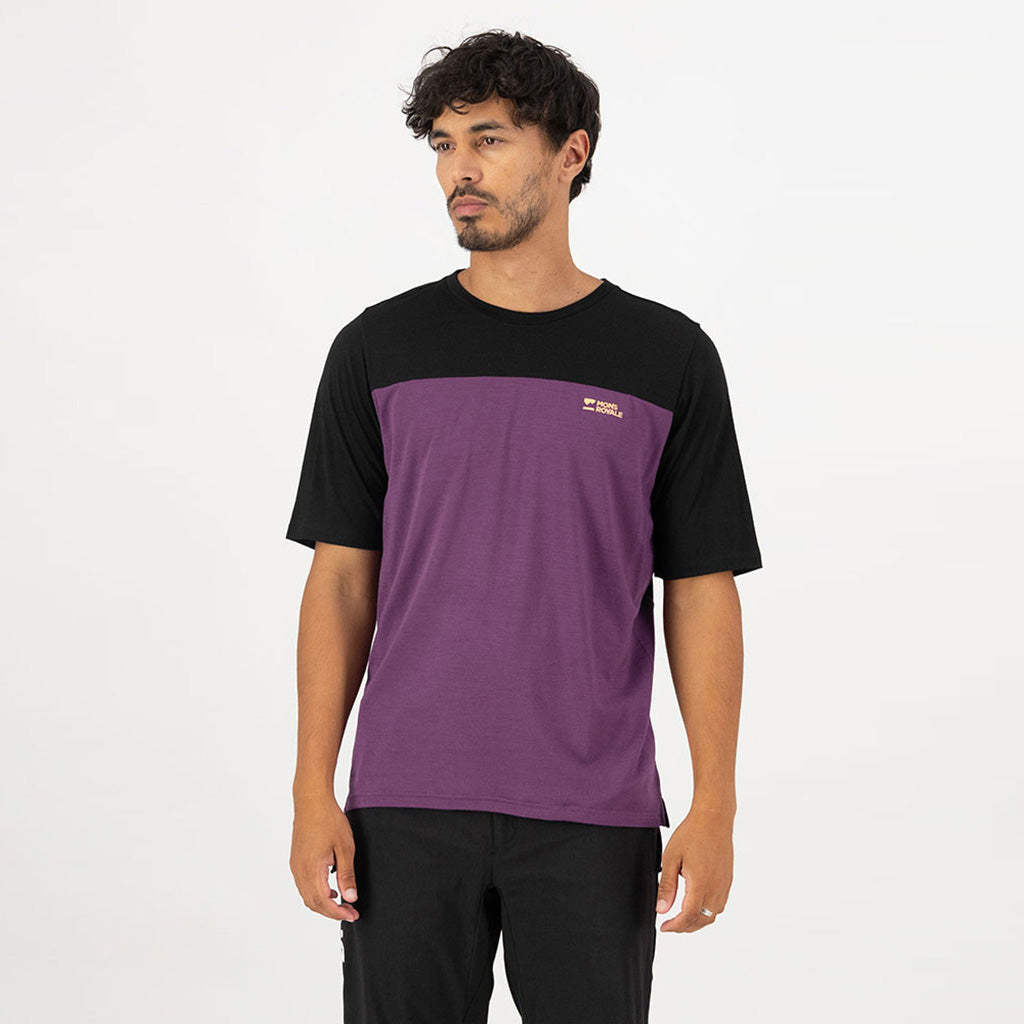 Mens Diversion Merino Bike Jersey Short Sleeve BLK