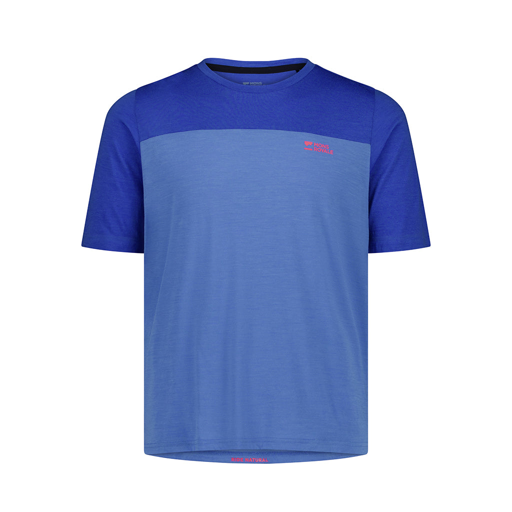 Diversion Merino Bike Jersey Short Sleeve - Ocean/Ultramarine