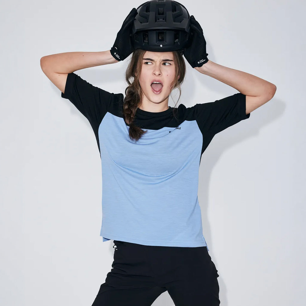 Diversion Merino Bike Jersey Short Sleeve - Moonstone/Black