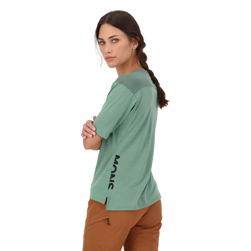 Diversion Merino Bike Jersey Short Sleeve - Thyme/Cypress