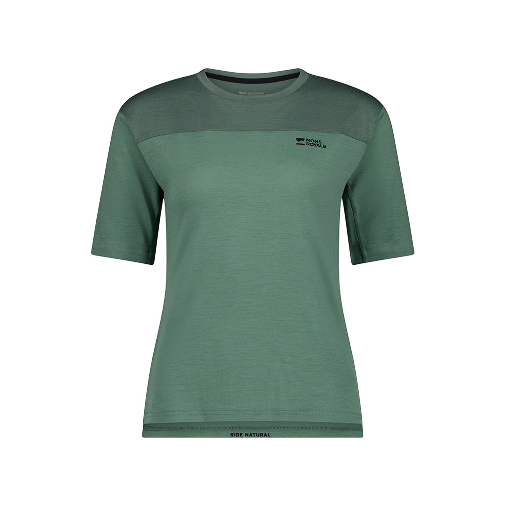 Diversion Merino Bike Jersey Short Sleeve - Thyme/Cypress