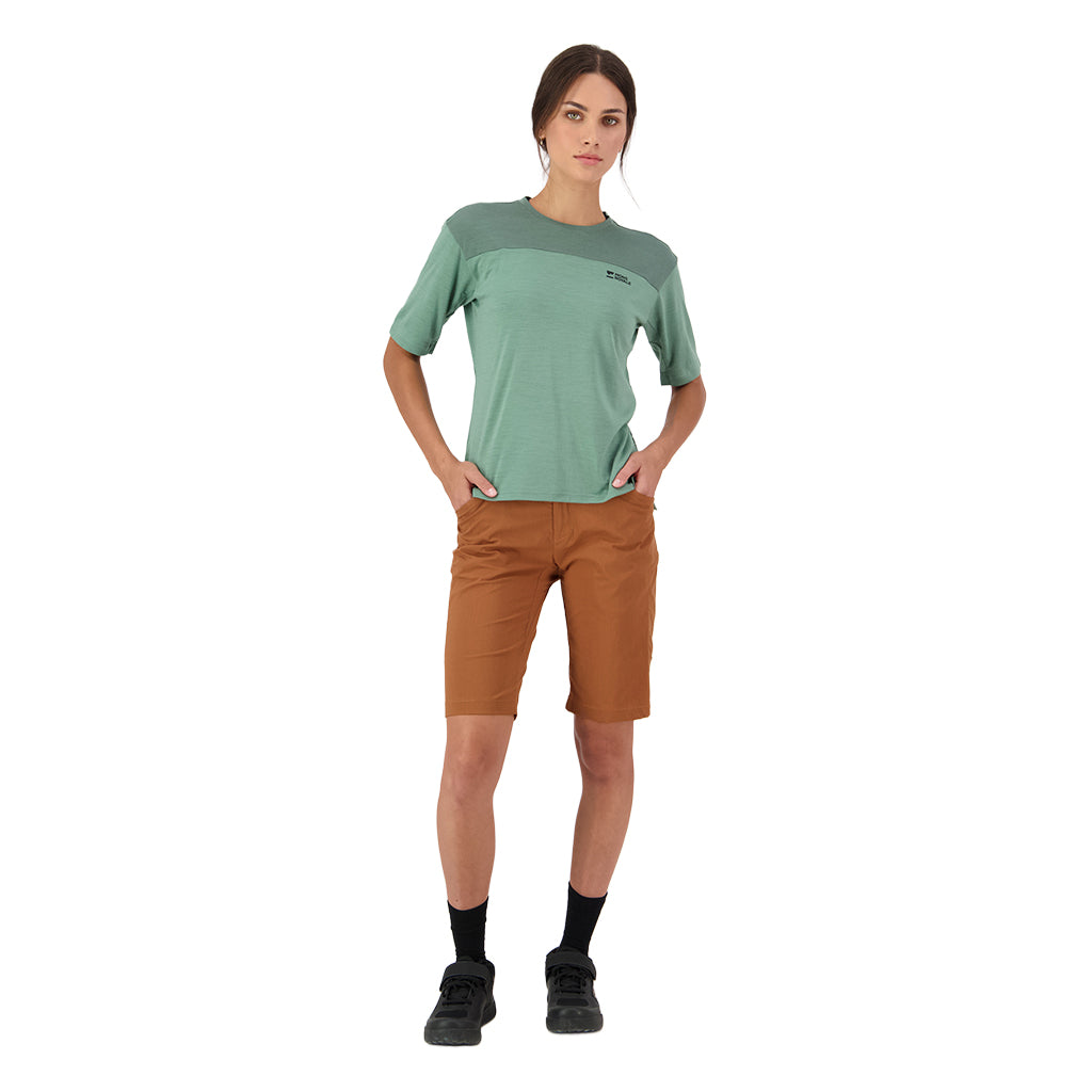 Diversion Merino Bike Jersey Short Sleeve - Thyme/Cypress