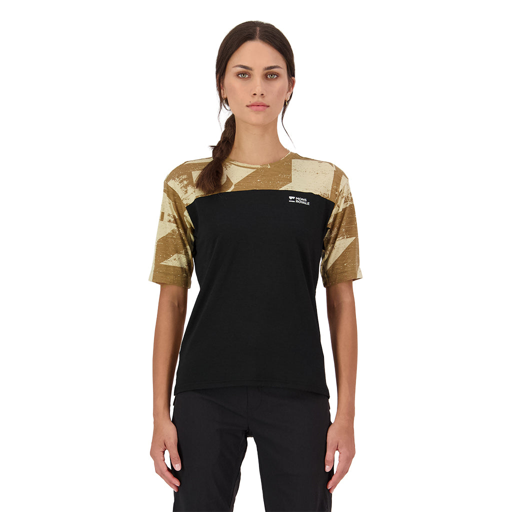 Diversion Merino Bike Jersey Short Sleeve - MR Grunge/Black