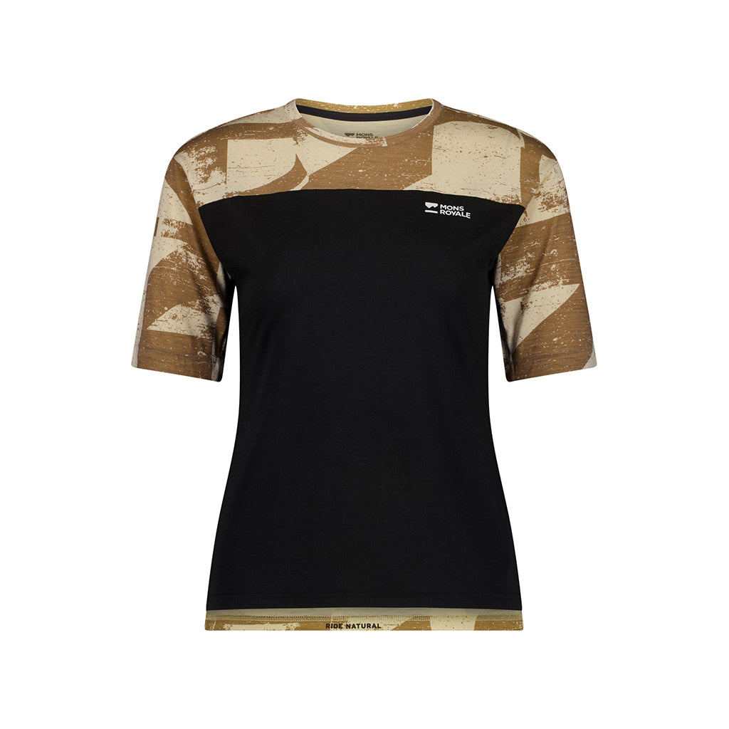Diversion Merino Bike Jersey Short Sleeve - MR Grunge/Black
