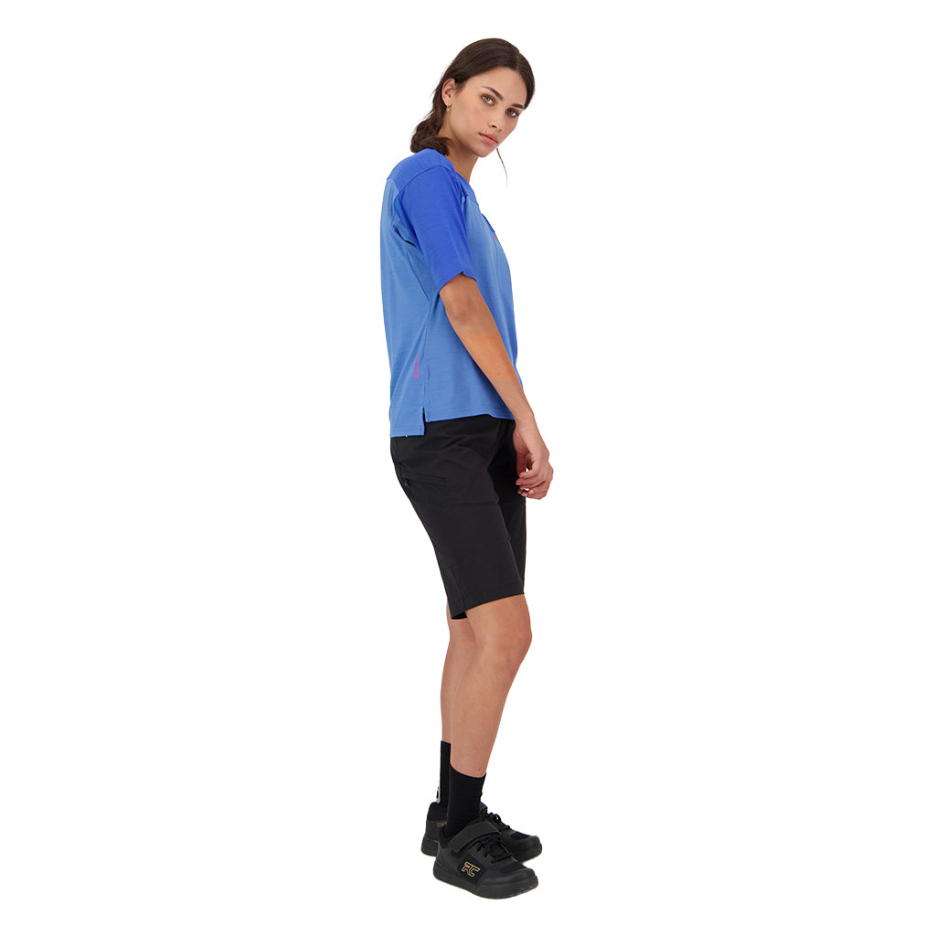 Diversion Merino Bike Jersey Short Sleeve - Ocean/Ultramarine