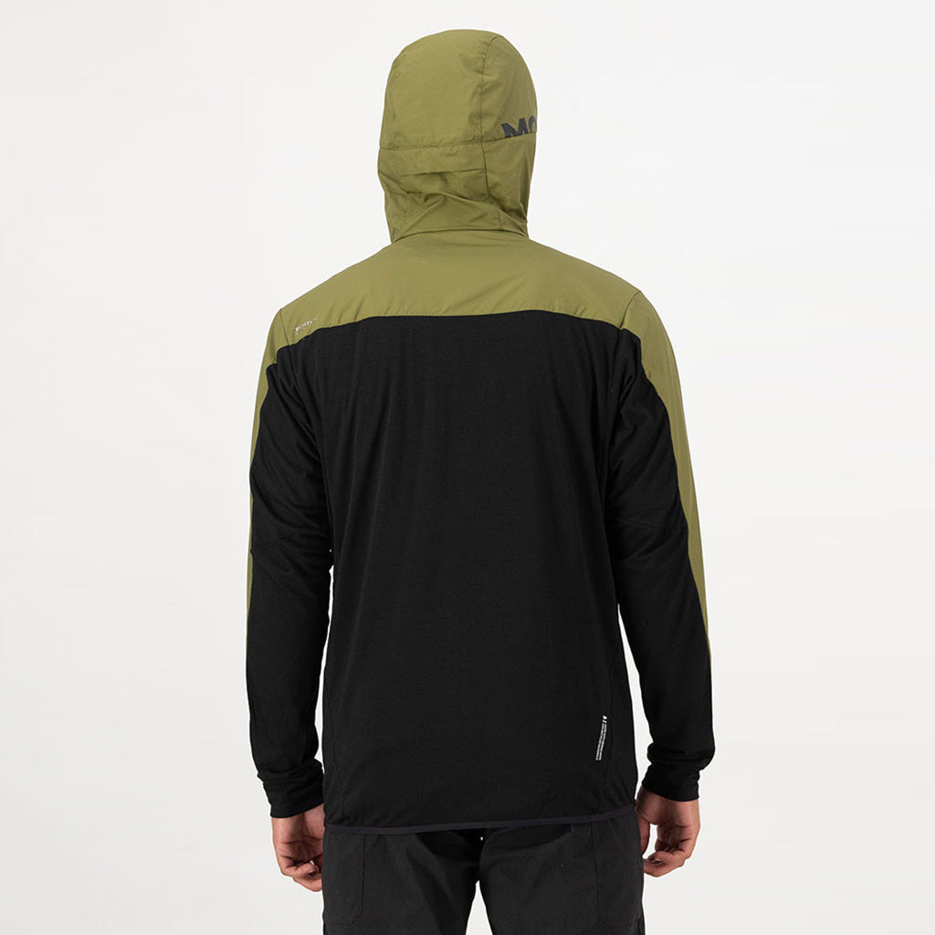 Mens Diversion Merino Wind Jacket Fern / Black
