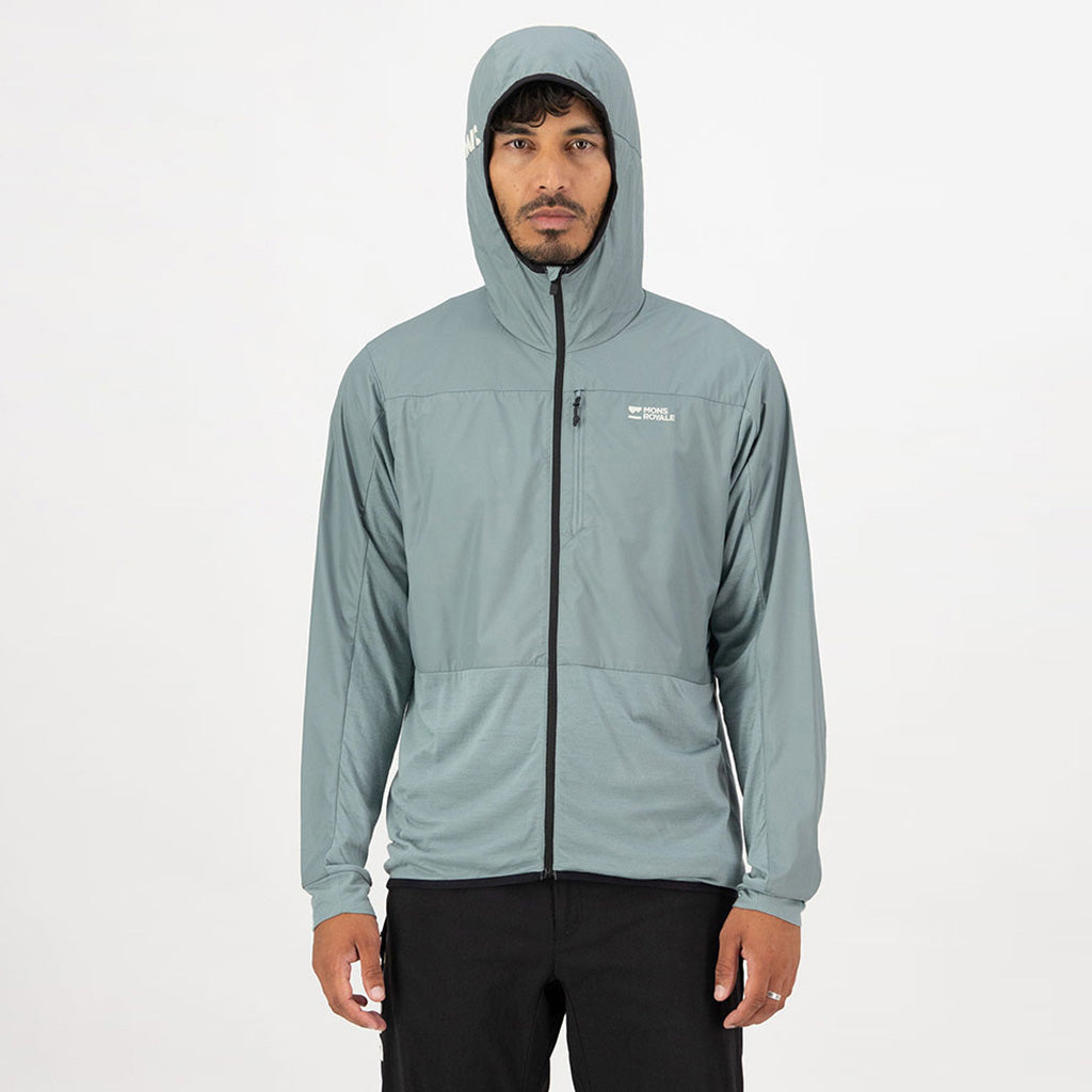 Mens Diversion Merino Wind Jacket Desert Sage