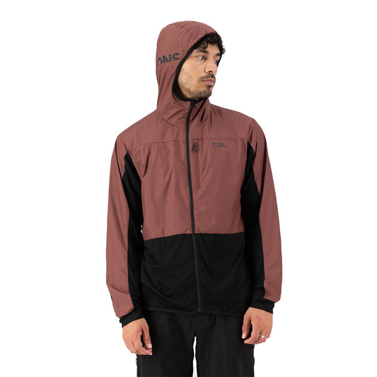 Diversion Merino Wind Jacket - Coffee / Black