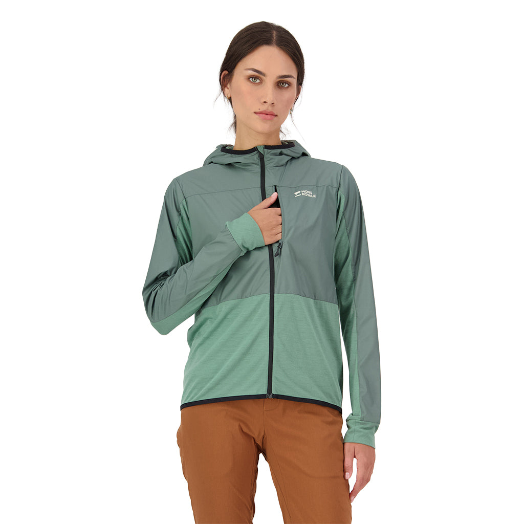 Diversion Merino Wind Jacket - Thyme/Cypress