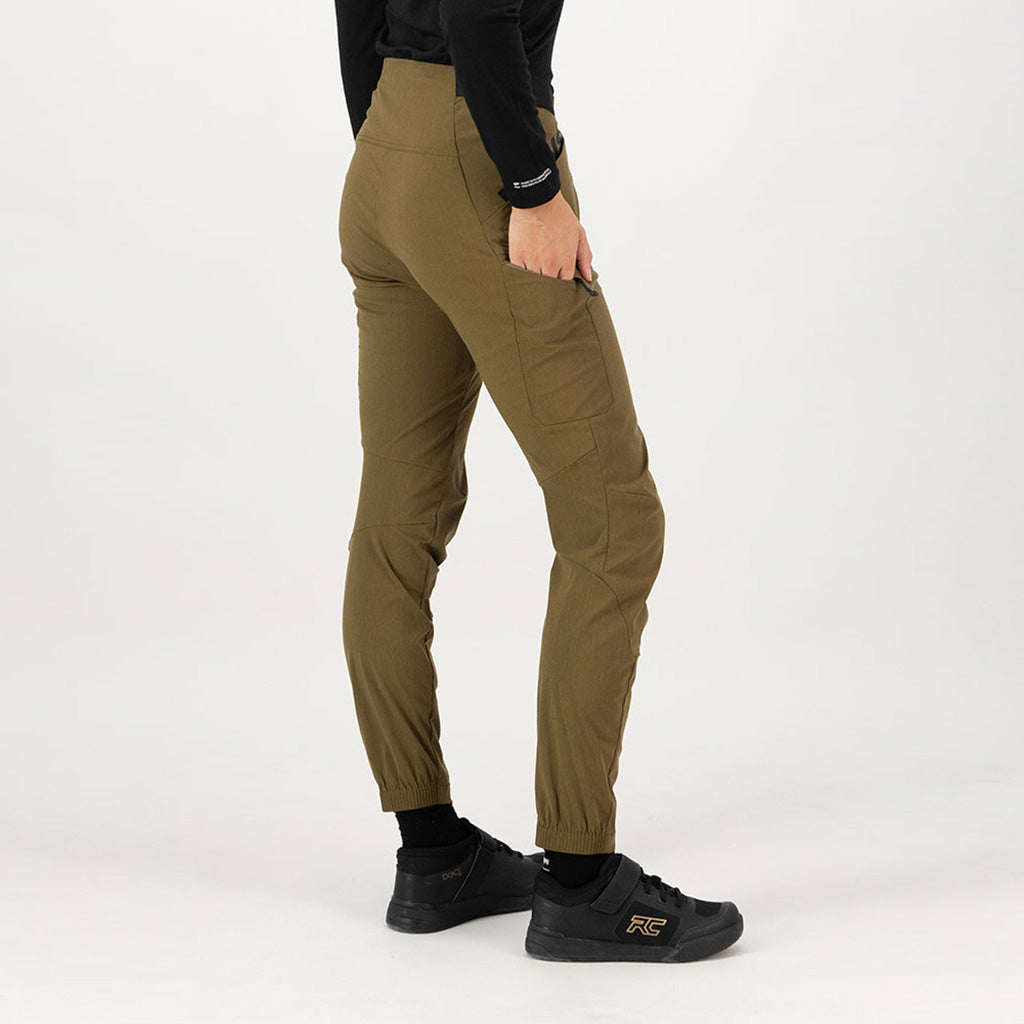 Womens Diversion Merino Trail Pants Dark Olive