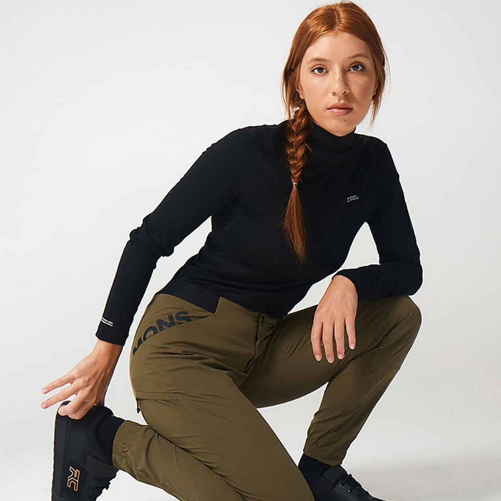 Womens Diversion Merino Trail Pants Dark Olive