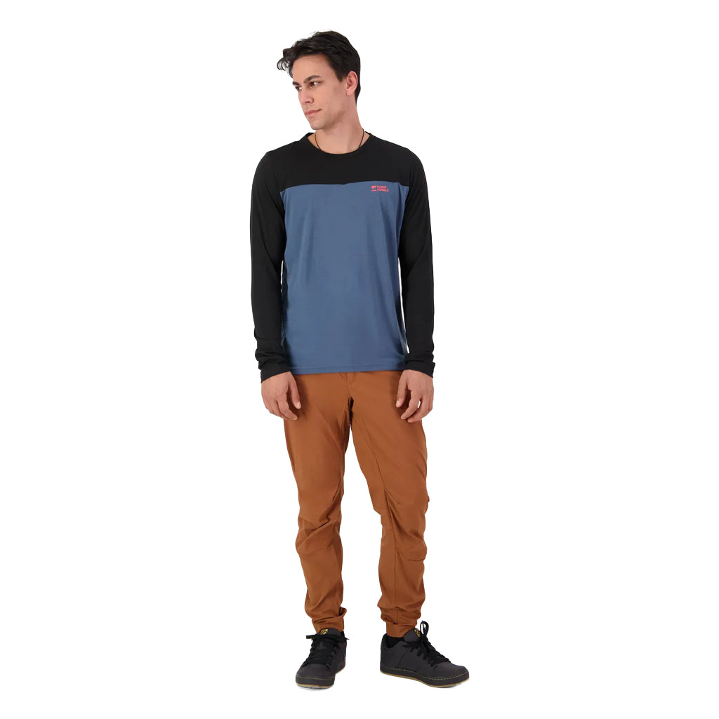 Diversion Merino Bike Jersey Long Sleeve - Orian Blue/Black