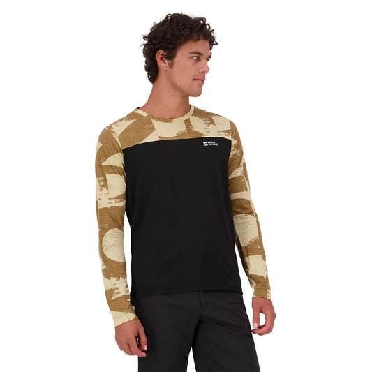 Diversion Merino Bike Jersey Long Sleeve - MR Grunge/Black