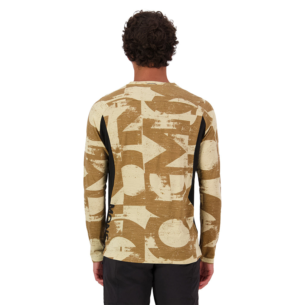 Diversion Merino Bike Jersey Long Sleeve - MR Grunge/Black