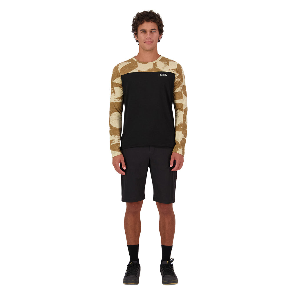 Diversion Merino Bike Jersey Long Sleeve - MR Grunge/Black