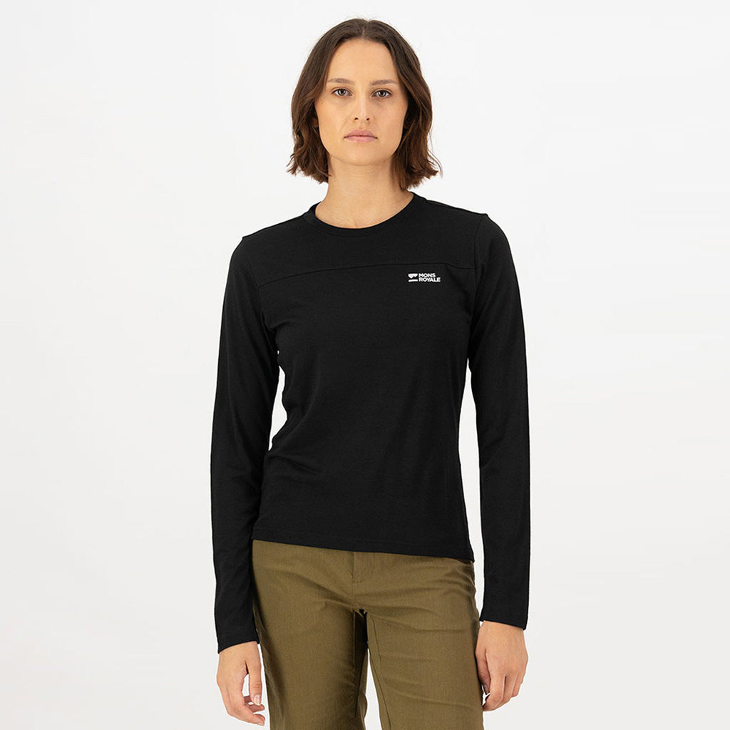 W's Diversion Merino Bike Jersey Long Sleeve Black
