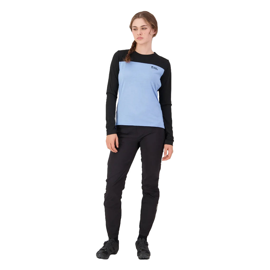 Diversion Merino Bike Jersey Long Sleeve - Moonstone/Black