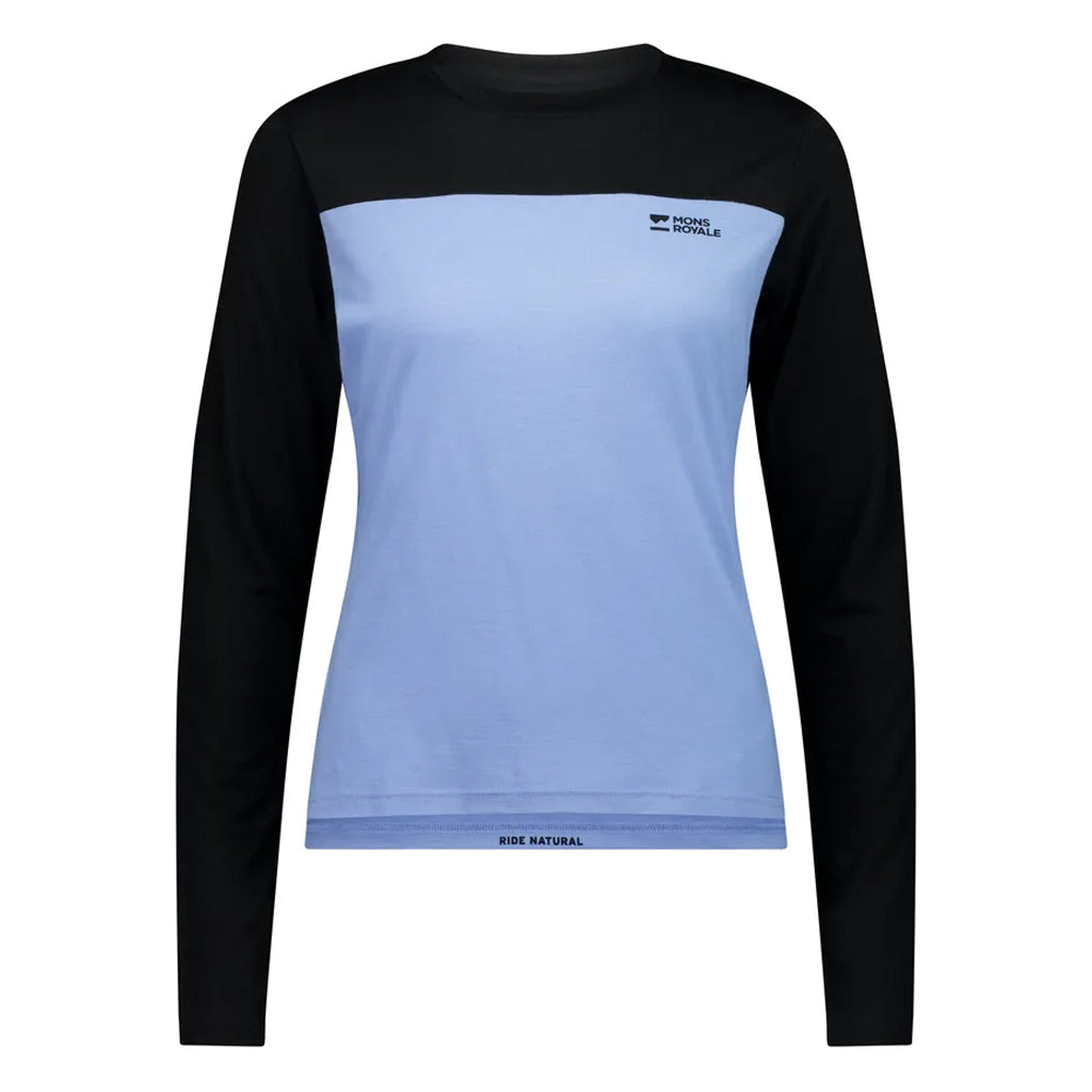 Diversion Merino Bike Jersey Long Sleeve - Moonstone/Black