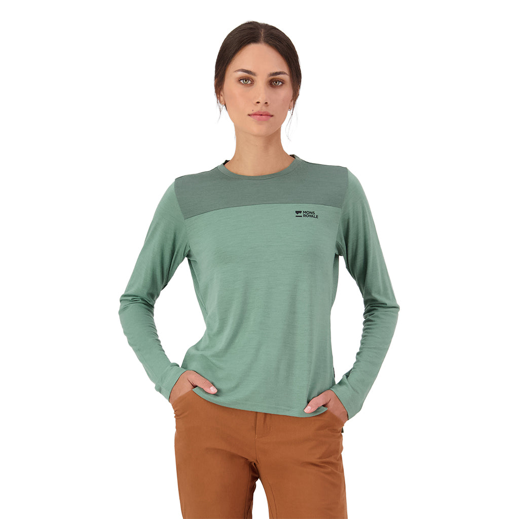 Diversion Merino Bike Jersey Long Sleeve - Thyme/Cypress