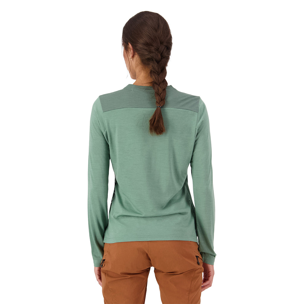Diversion Merino Bike Jersey Long Sleeve - Thyme/Cypress